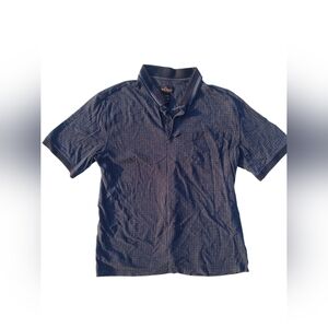 Navy Checkered Polo Shirt for Men